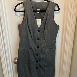 A New Day Gray Sleeveless Sheath Dress